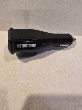Auxiliary Power Adapter Motor Trend Black 12v DC 4" x 1.25" Untested